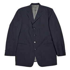 GIVENCHY VINTAGE 80s Luxury Designer Business Suit Jacket Blazer Mens 44